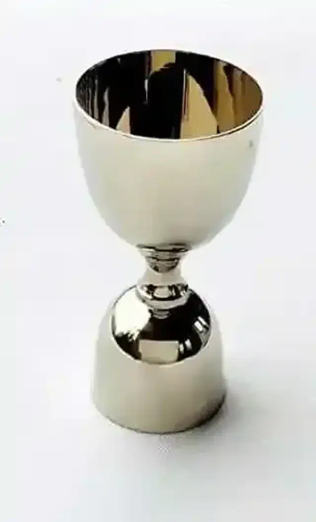K Kudos Stainless Steel/Cocktail Measure/Shot Glass Peg Measure- 30Ml & 60Ml Set Of 1 Pcs Wine Accessory Sets, Silver Stainless Steel