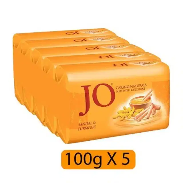 Jo Sandal & Turmeric Soap 5X100 g (Pack of 5)