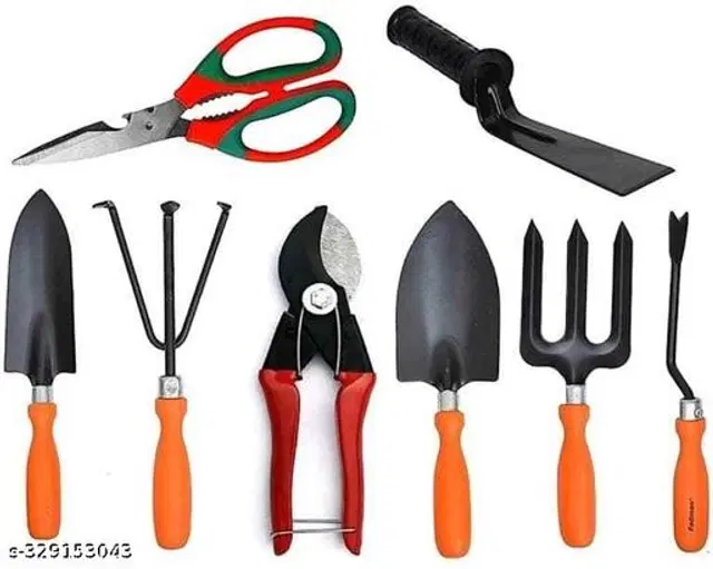 Gardening Tools Set, Multicolor, Set of 8