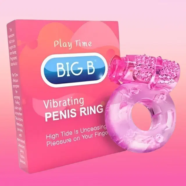 Penis Vibrator Ring for Men, Pink
