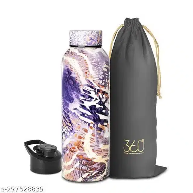Stainless Steel Water Bottle, Multicolor, 1000 ml