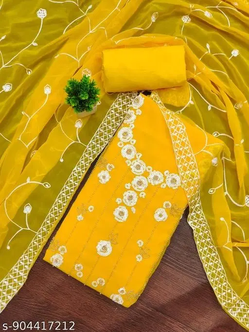 Georgette Punjabi/All Over Suits for Women (6.05 meter (M)