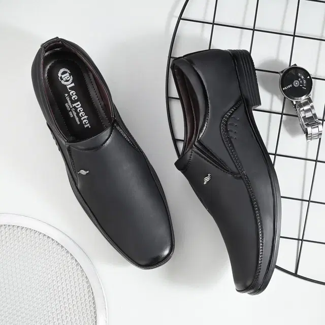 Formal Shoes for Men (Black, 8)