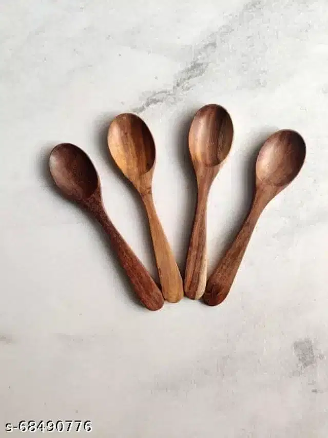 Wooden Cooking Spoon, Brown, Pack of 12