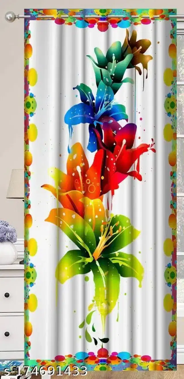 Curtains for Door, Multicolor, 5 Feet