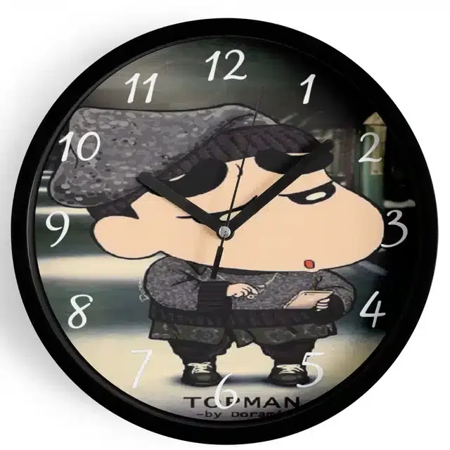 Shinchan Analog Wall Clock, Multicolor, 7 Inches