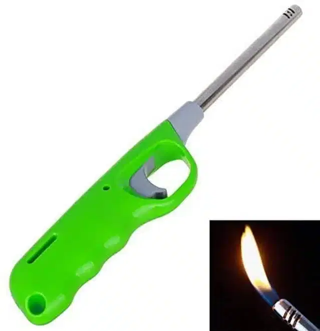 Plastic Refillable Gas Lighter, Multicolor