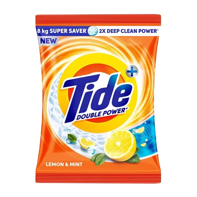 Tide Plus Double Power Lemon & Mint Detergent Powder 8 kg