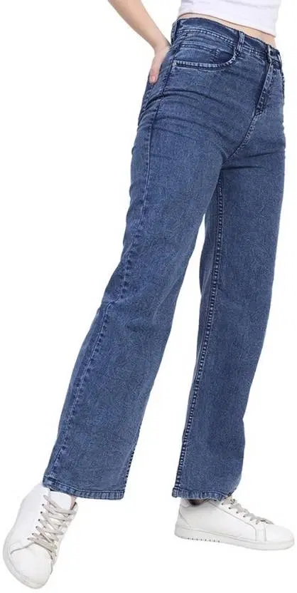 Straight Fit Jeans for Women, Blue (28)