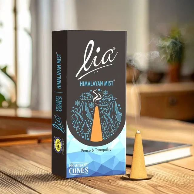 Lia Himalayan Mist Fragrant Cone (Charcoal-free & Bambooless) (Pack of 1)