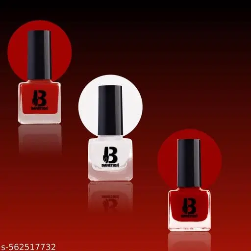 Banetion Matte Nail Polish, Multicolor, Pack of 3