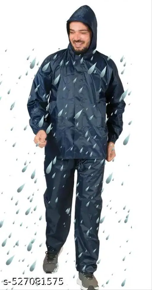 Polyester Solid Raincoat for Men/women, Multicolour (S)
