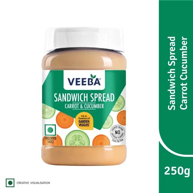 Veeba Sandwich Spread Carrot & Cucumber 250 g