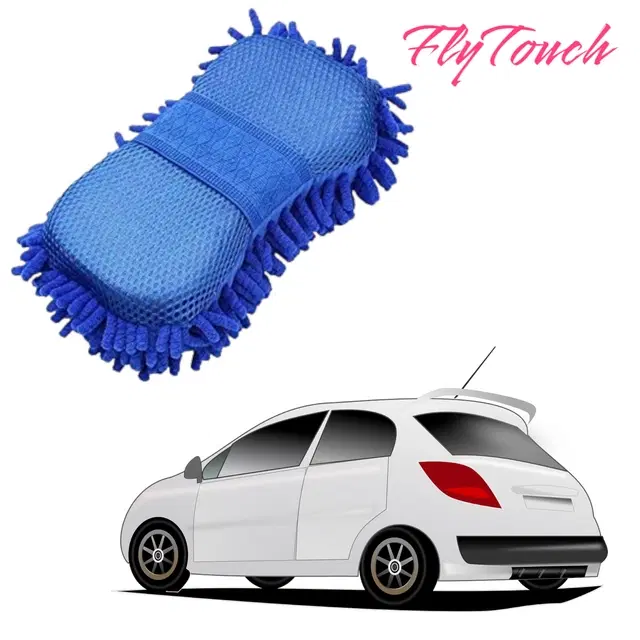 Microfiber Premium High Quality Car Cleaning Sponge, Multicolor