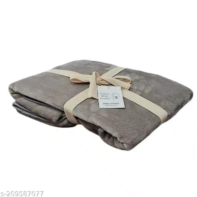 Microfibre Bath Towels, Grey, 60x120 cm
