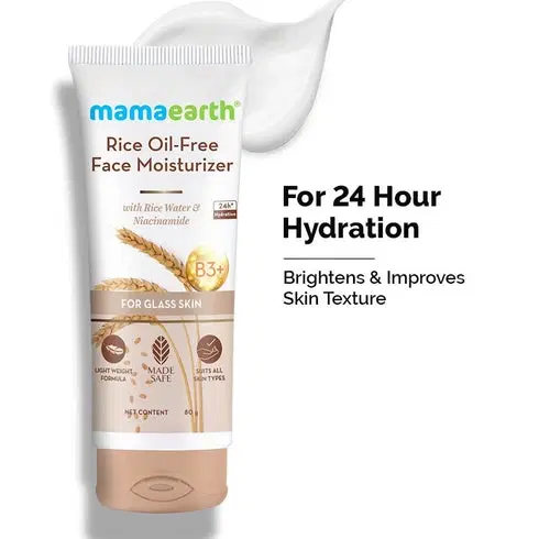 Mamaearth Rice Face Oil Free Moisturizer 80 g