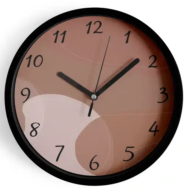 Plastic Printed Wall Clock, Multicolor, 7 Inches
