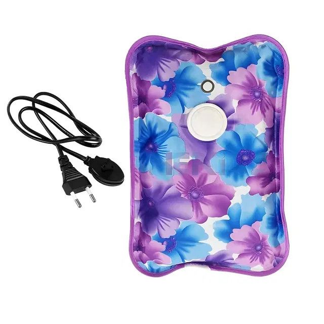 Electric Hot Water Bag for Body Pain Relief, Multicolor, 1 L
