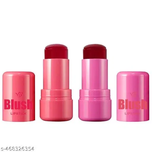 2 Colors Cooling Water Jelly Tint Stick Sheer Lip & Cheek Stain Finish