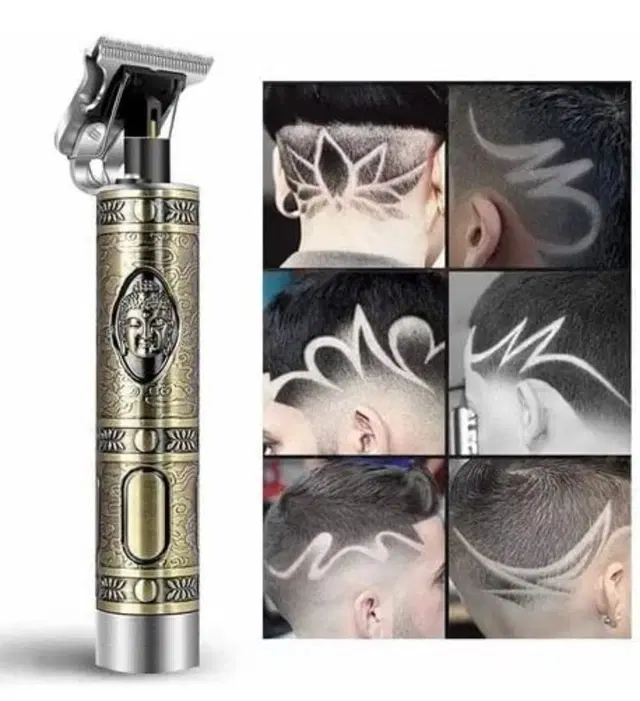 Vintage T9 Rechargeable Professional Hair Trimmer for Men & Women, Gold