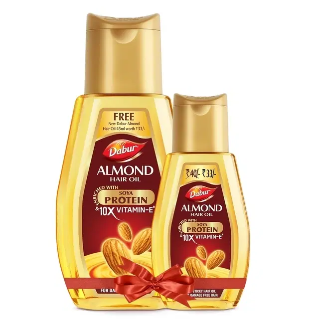 Dabur Almond Oil (Badam Tel) 485 ml + Free Dabur Almond Hair Oil 95 ml