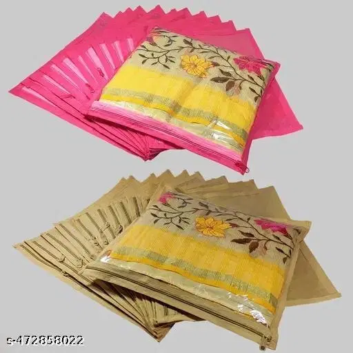 Non-woven Clothes Cover,  (Gray),  (Pack Of 24)