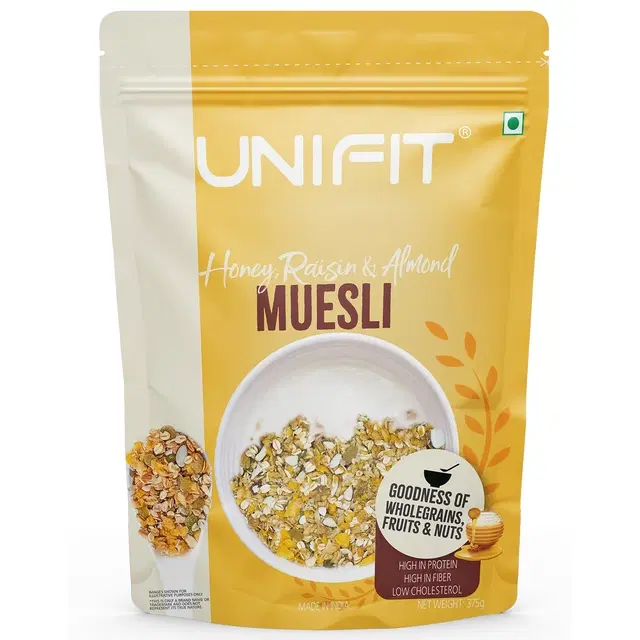 Unifit Honey Raisin & Almond Muesli 375 g