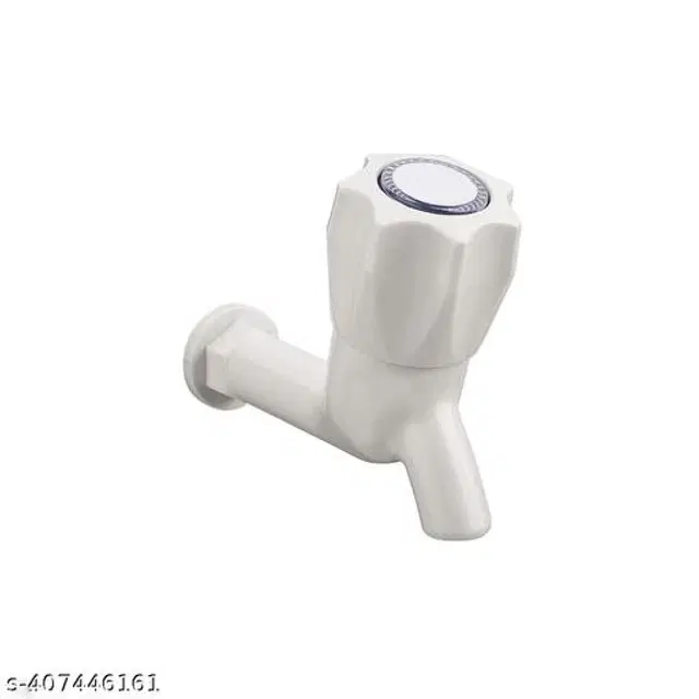 Plastic Bib Cock Tap, White