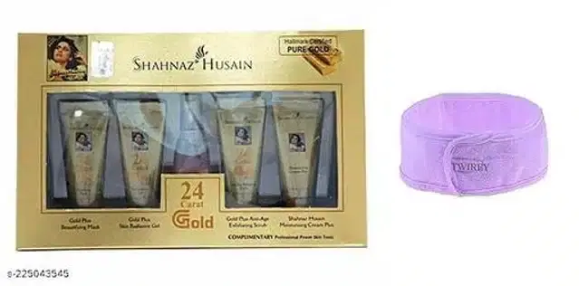 Shahnaz Husain Gold Facial Kit with Facial Band, Set of 2
