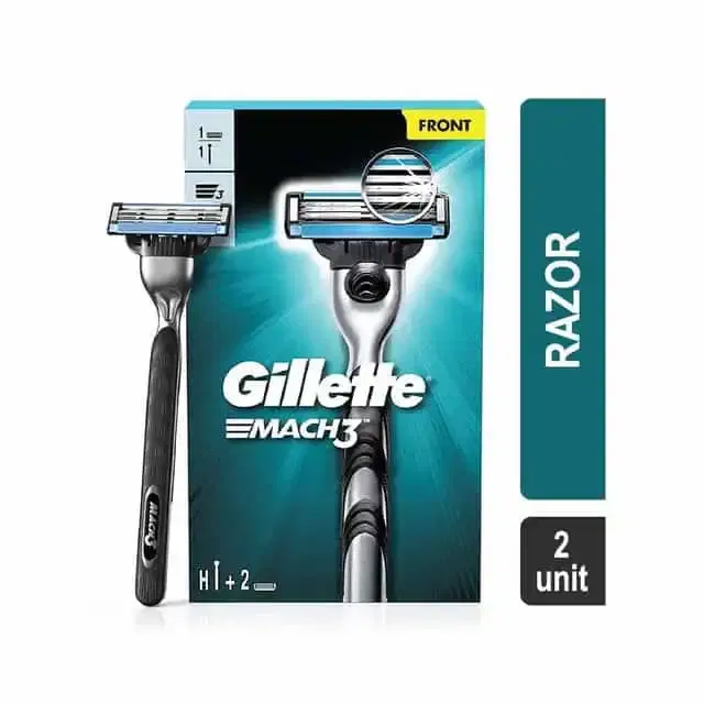 Gillette Mach 3 Men'S Razor (1 Cartridge) 2 Units