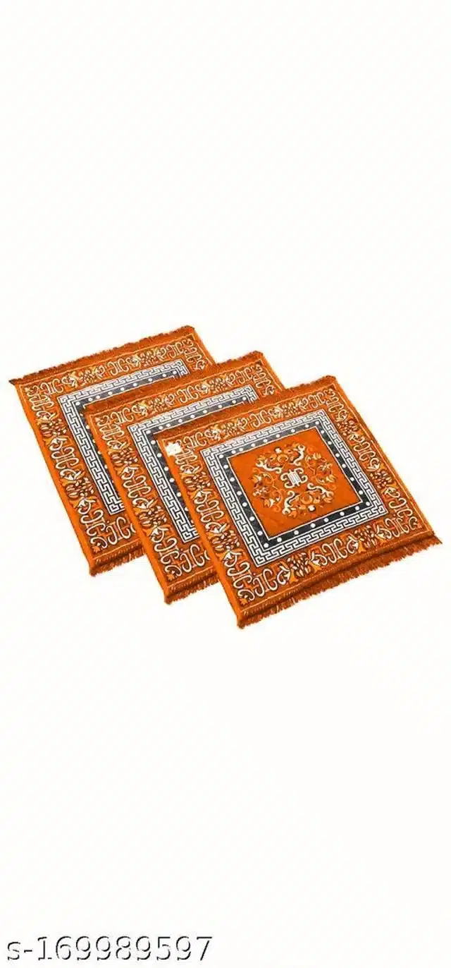 Prayer Mats, Rust, 20x19x0.5 inches, Pack of 3