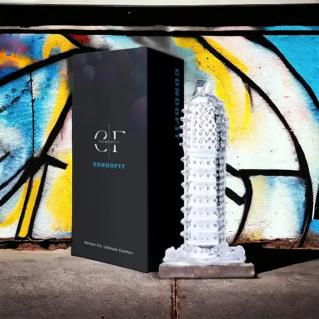 Crystal Dotted Reusable Condom for Men, Transparent, Pack of 1
