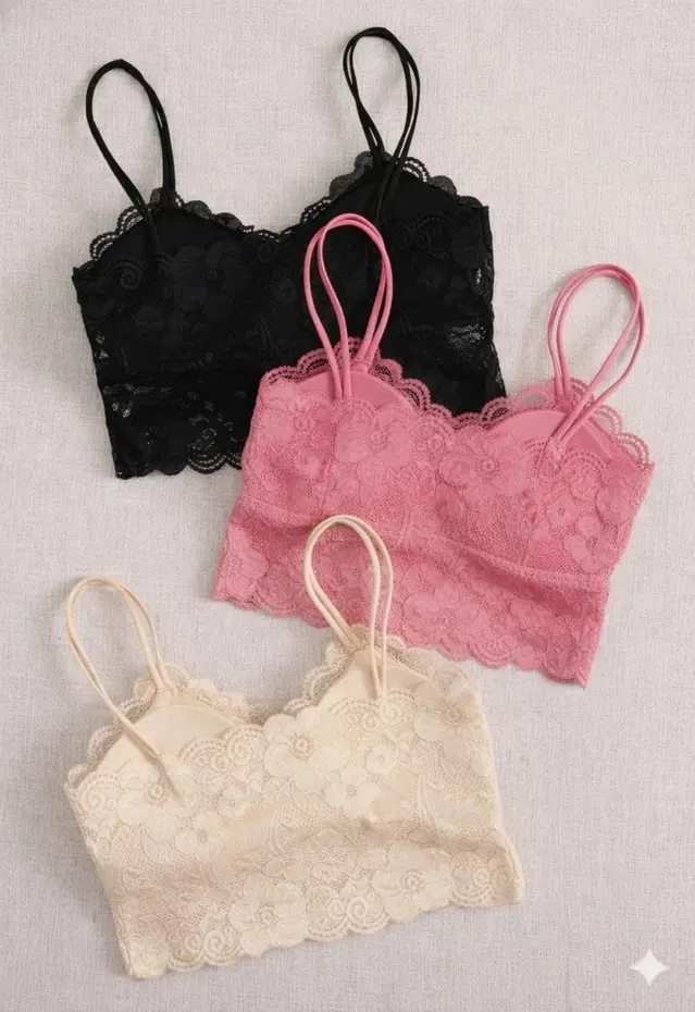 Cotton Solid Padded Bras for Women, Multicolour, Pack of 3 (28)