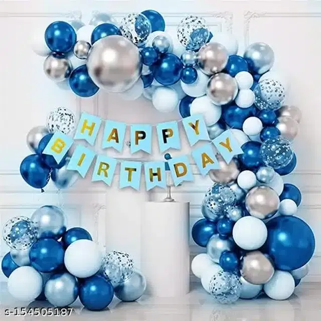 Birthday Party Decoration Kit, Multicolor, Set of 52