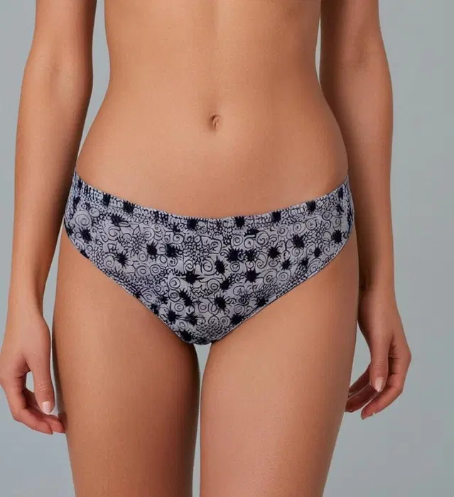 Cotton Printed Briefs for Women (Multicolor, M)