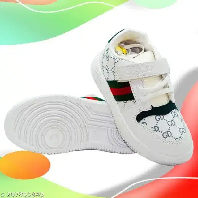 Sneakers for Kids (White, 8-8.5 Years)