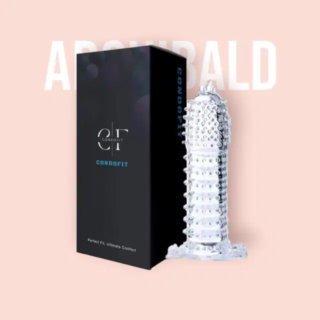 Crystal Dotted Reusable Condom for Men, Transparent