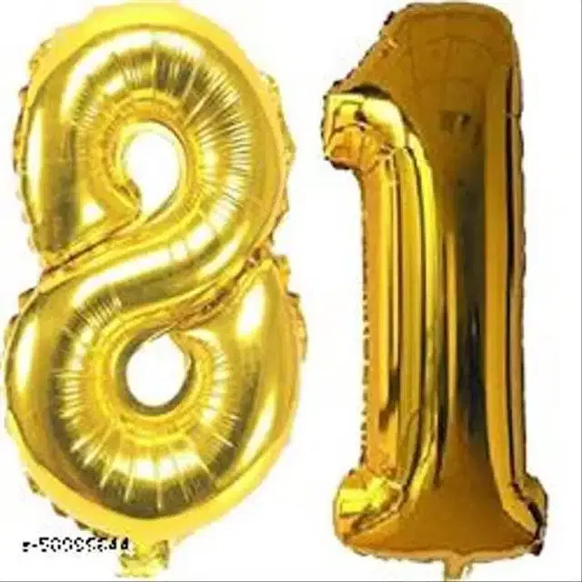 Number Foil Balloon, Assorted, Pack of 1