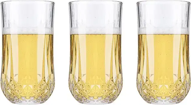 Liquor cum Cocktail Glasses, Transparent, 200 ml, Pack of 3