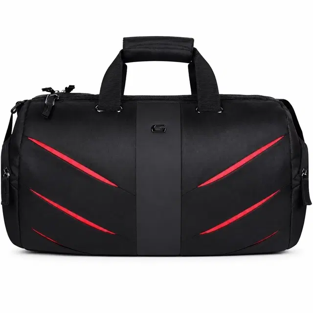 Gear Magnum, 40L Regular Hand Duffel Bag for Men & Women, Black Red