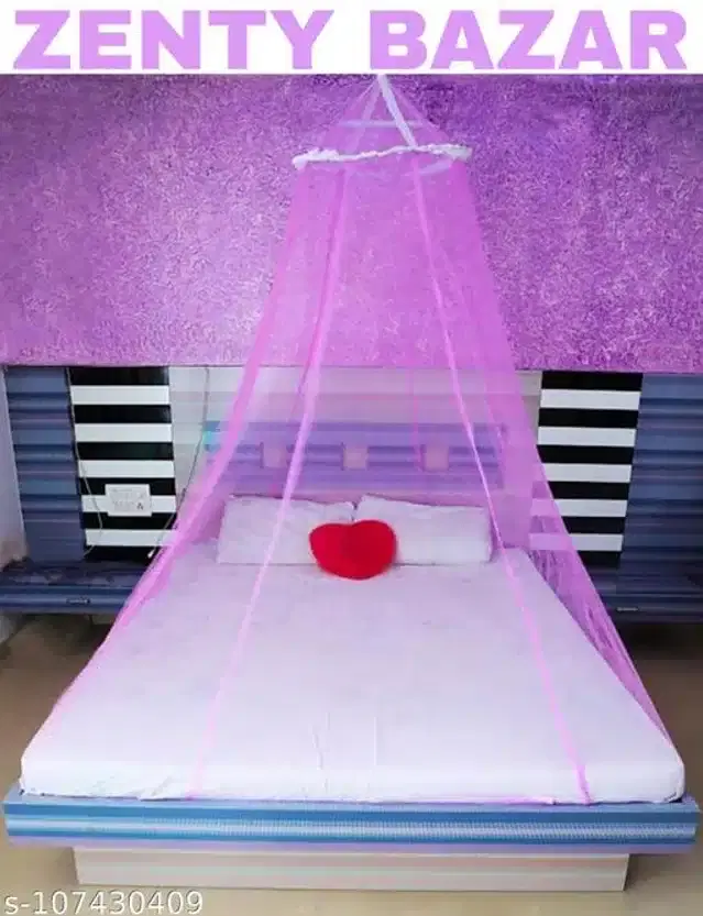 Mosquito Net for Home, Purple, 6.5x6.5 feet