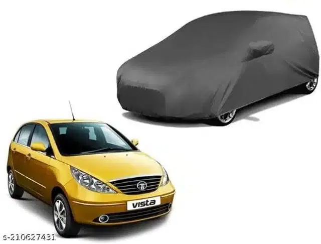 Taffeta Waterproof Car Cover for Tata Indica Vista, Multicolor