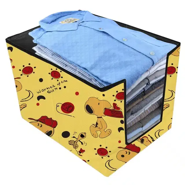 PVC Printed Clothes Storage Bag, Assorted