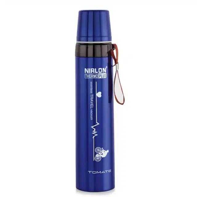 Stainless Steel Double Wall Vacuum Insulated Water Bottle, Blue, 1000 ml