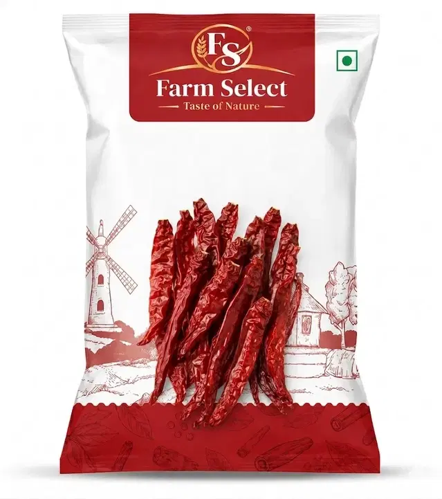 Farm Select Lal Mirch Sabut (Without Stem) 50 g