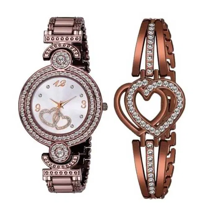 Analog Watch For Womens (Brown) (WS-468)