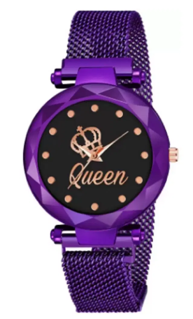 Metal Strap Analog Watch for Women & Girls (Multicolor)