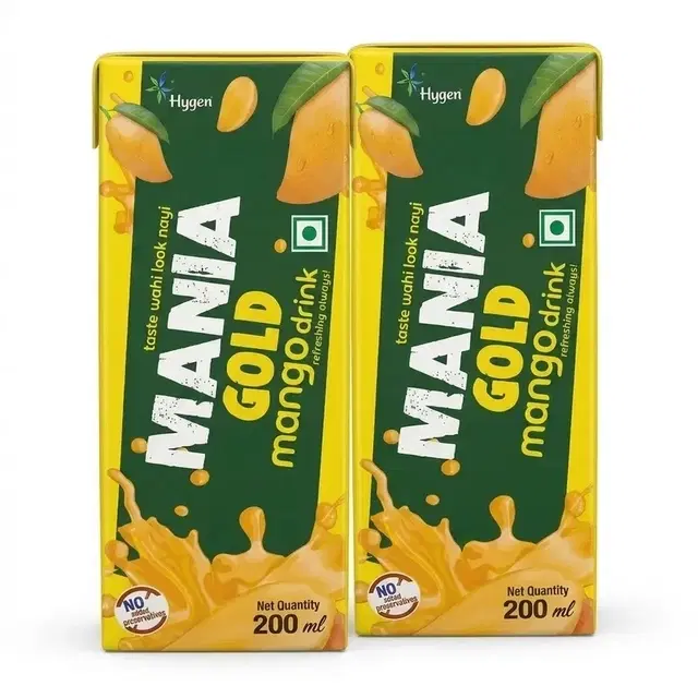 Mania Mango Gold Tetra 2X200 ml (Pack of 2)