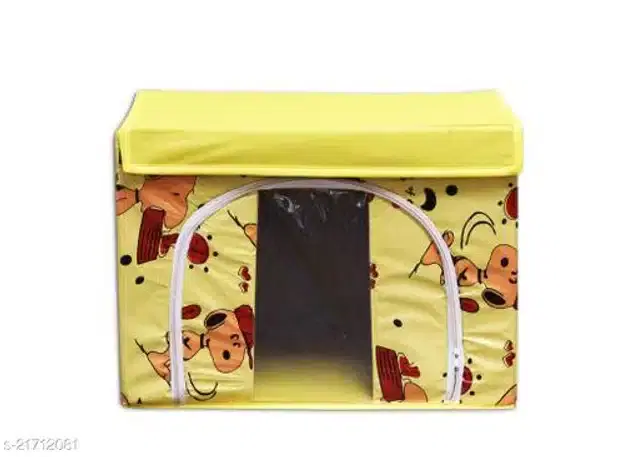 PVC Foldable Under Bed Storage, Yellow
