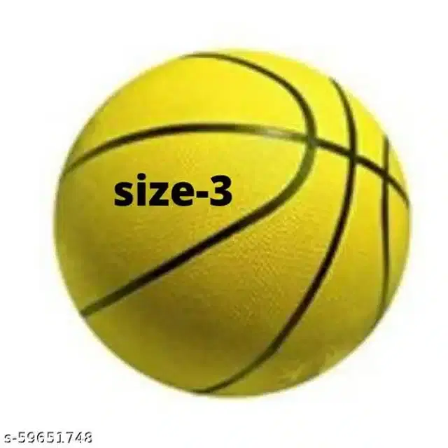 Rubber Basketball, Size 3, Multicolor
